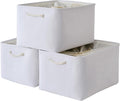 TheWarmHome Organization and Storage Basket for Shelves - Extra Jumbo 3 Pack 20.5x15.8x13.8 inch Cube Storage Bins for Toy Closet Box Home Organizer Gift (White)-Ruum Studio Home