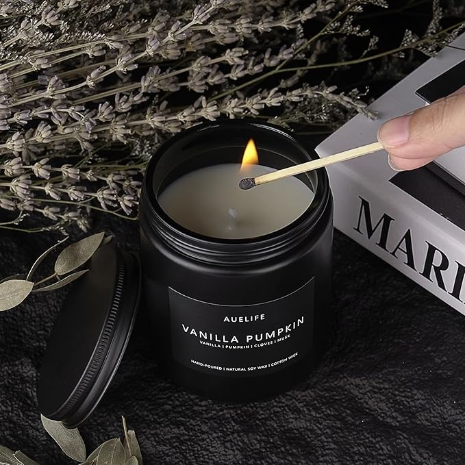 Fall Candle | Vanilla Pumpkin Candle - Scented Candles for Autumn, Fall Aromatherapy Gifts - 7 OZ-Ruum Studio Home