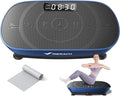 MERACH Vibration Plate Exercise Machine, Whole Body Workout Equipment for Women, Bluetooth and Silicone Pedal, Vibration Plate with Auto Mode, Vibrate Fitness Platform for Home-Ruum Studio Home