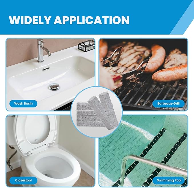 14 Pack Pumice Stone for Toilet Bowl Cleaning, Powerfully Cleans Hard Water Rings, for Cleaning Toilets, Bathtubs, Grills, Swimming Pools, Sinks-Ruum Studio Home