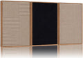 Tinonedraw Mid Century Modern Framed Canvas Wall Art Set of 3, Neutral Abstract Art Prints, Black and Brown Geometric Minimalist Wall Decor for Living Room Bedroom Office Dining Room 16"x24"x3-Ruum Studio Home