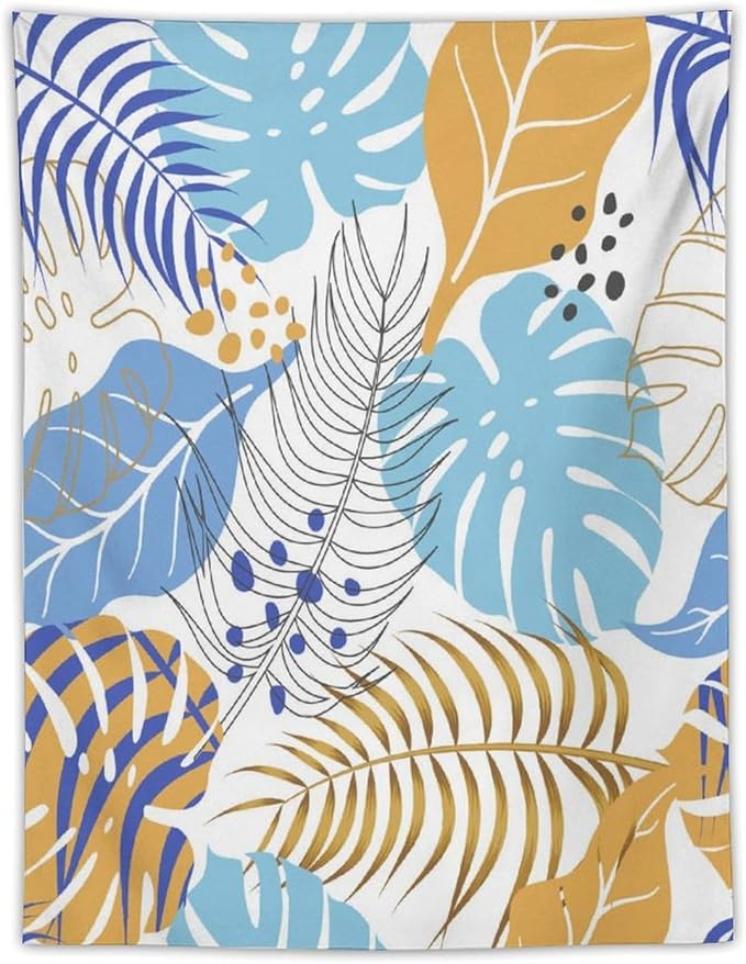 ICMOLYYENLO Tropical Palm Leaves Wall Tapestry, Wall Art for Room Decoration Beautiful Wall Hanging for Bedroom Living Room Dormitory Apartment 60x60 Inch-Ruum Studio Home