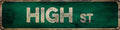 Vintage Tin Sign Retro Metal High Street Signs Stylish Wall Art Plaques for Home Decor Bathroom Kitchen House and Gothic Wall Decor or as a Unique Poster 16x4 in-Ruum Studio Home