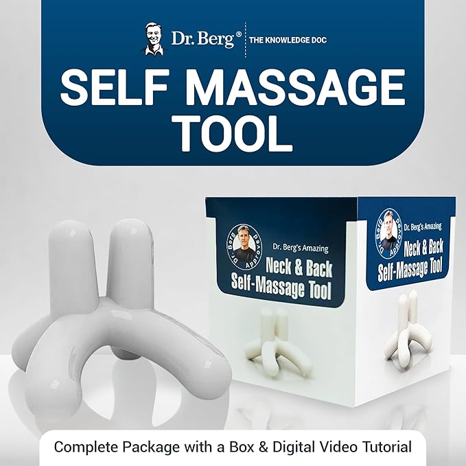 Dr. Berg Body, Neck & Back Self-Massage Tool - Comes with an Instructions Manual & Access to How-to Online Videos-Ruum Studio Home