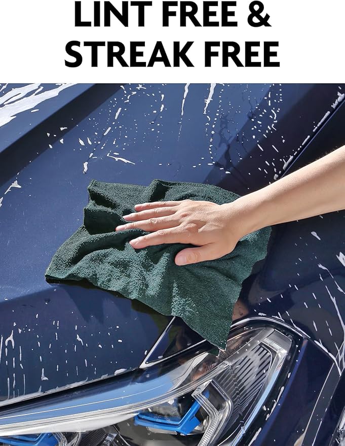 Fantasticlean Microfiber Cleaning Cloth Roll -75 Pack, Tear Away Microfiber Towels, 12" x 12", Reusable, Washable, Scratch Free, Ultra Absorbent Dish Rags for Car, Home, Garage or Shop (Forest Green)-Ruum Studio Home