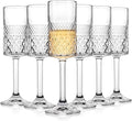 Champagne Flutes Set of 6, 7oz Square Champagne Glasses, Lead-Free Crystal Champagne Flute Glass, Unique Gift for Birthday, Wedding, Anniversary-Ruum Studio Home