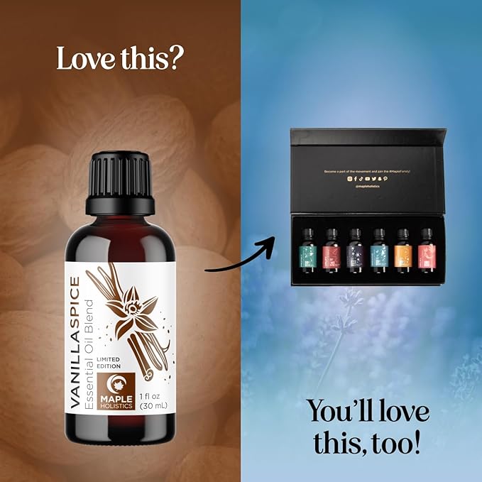 Vanilla Essential Oil Blend for Diffusers - Vanilla Spice Aromatherapy Essential Oil for Diffusers Baths Candles Soaps & DIYs Made with 100% Pure Oils Nutmeg Cinnamon Cardamom & Clove-Ruum Studio Home