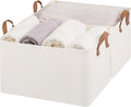 StorageWorks Storage Bins, Fabric Storage Bins for Shelves, Extra Large Storage Baskets with Metal Frame, Closet Baskets and Bins with Handles, Jumbo, Natural Color, 2-Pack-Ruum Studio Home