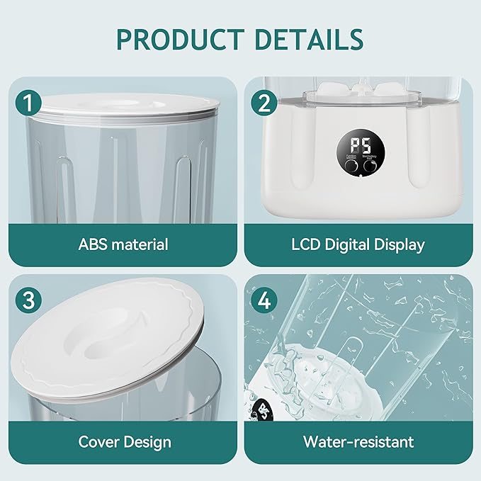 Mini Washing Machine,3000mAh Rechargeable Portable Underwear Washing Machine,Quiet and Lightweight,Deep Cleans Clothes,Low Noise,Small and Light,Suitable for Travel,Dormitory,RV and Apartment Use-Ruum Studio Home