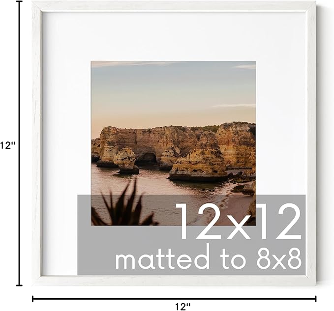HAUS AND HUES White Square Frame Set of 1-12x12-Ruum Studio Home