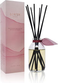 LOVSPA Reed Diffuser Set, Mahogany Teakwood Scented Oil Diffuser with Sticks, Home Fragrance Accessories for Bathroom Shelf Decor, Aroma Diffusers for Home or Office Fall Decor, USA Made-Ruum Studio Home