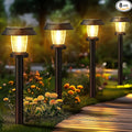 ALEPOD Solar Pathway Lights Outdoor - 8 Pack Solar Powered Garden Lights Waterproof, Decor Landscape Lighting with Three Lighting Modes for Yard, Lawn, Walkway, Driveway, Warm White-Ruum Studio Home