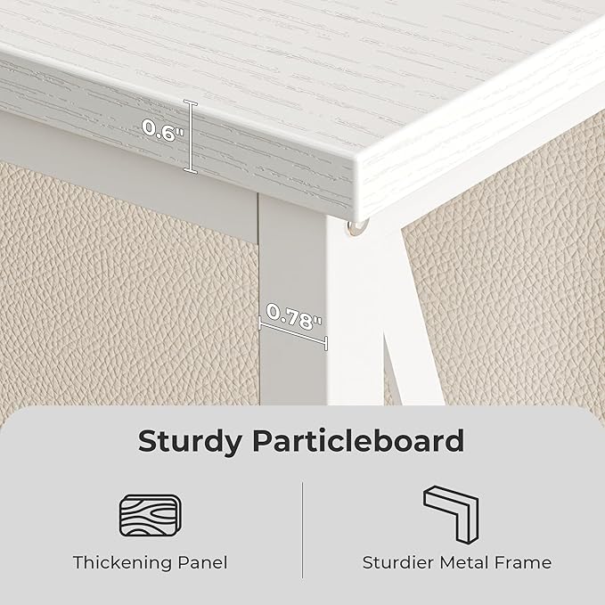 SUPERJARE 70 Inch Console Table with Outlets and USB-C Port, Extra Long Behind Couch Sofa Table with X-Shaped Design, Narrow for Entryway, Living Room, Metal Frame, Wooden Top, White-Ruum Studio Home