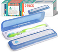 Pursonic Portable UV Toothbrush Sanitizer Case - Travel Toothbrush Sanitizer and Holder - for Electric and Manual Brush Heads with UV Light & Auto Shut Off Timer (2 Pack)-Ruum Studio Home