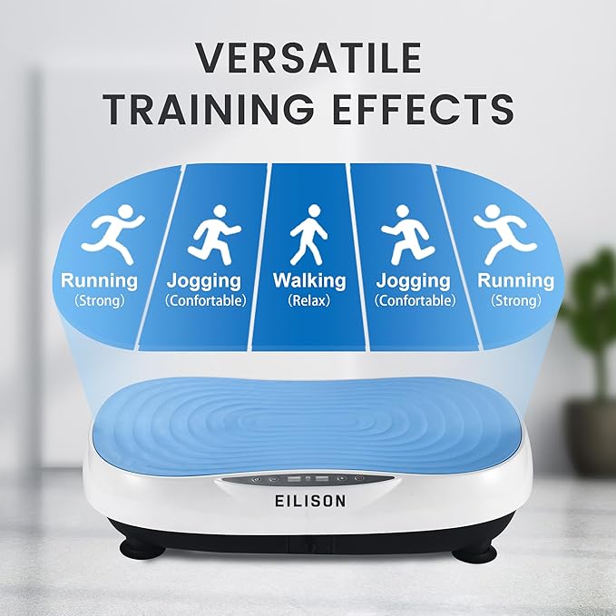 EILISON Glory Vibration Plate Exercise Machine - Whole Body Workout Vibration Fitness Platform Equipment for Home & Travel Workout, Weight Loss, Toning & Wellness-Ruum Studio Home
