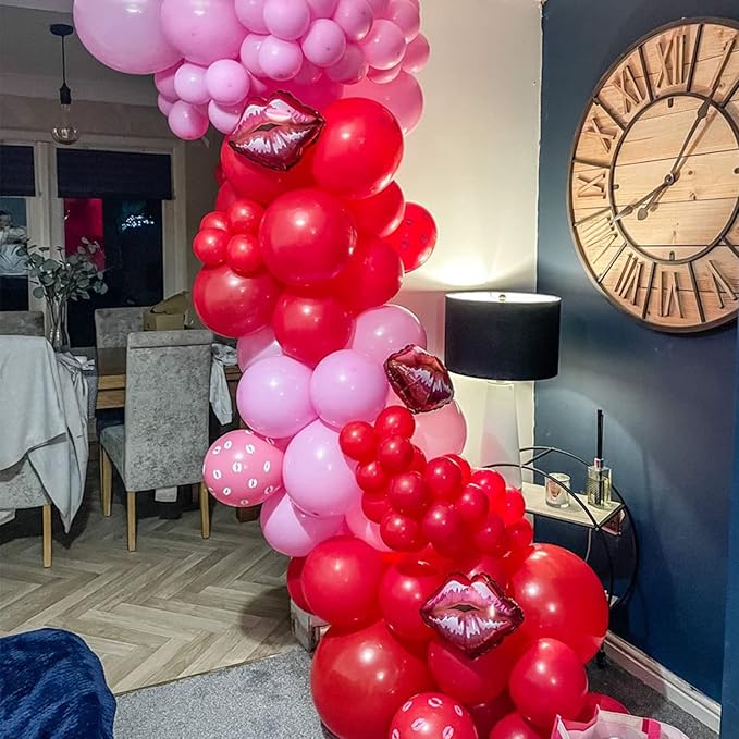 130pcs Red Balloons Different Sizes 18" 12" 10" 5" Party Latex Balloons for Valentine's Day Birthday Christmas Baby Shower Wedding Anniversary Party Decorations-Ruum Studio Home