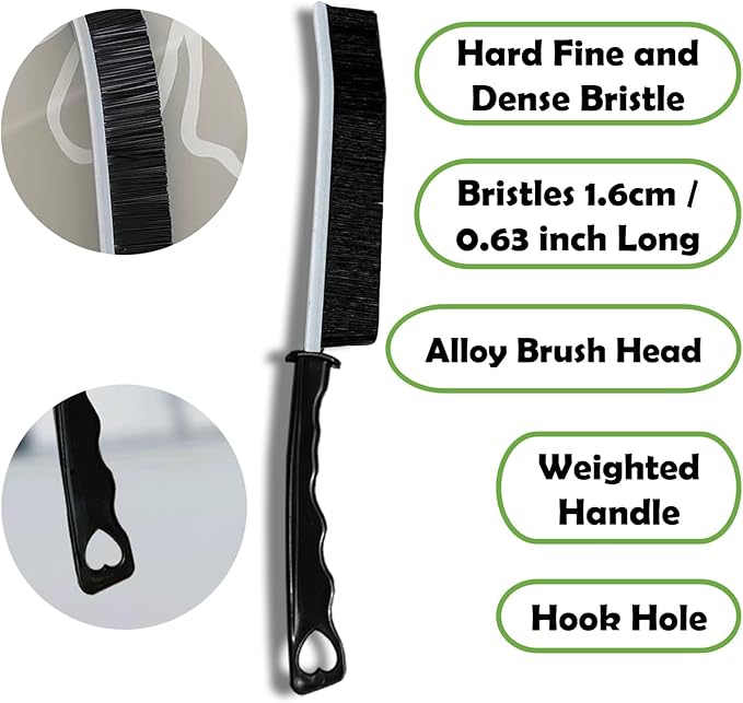 Crevice Cleaning Brush Set, Multi-Purpose Hard Bristle Brushes for Deep Cleaning Kitchen, Bathroom, Grout, Sink, Cup, Teapot, Bottle, Blender, Corners, Tight Spaces & More-Ruum Studio Home