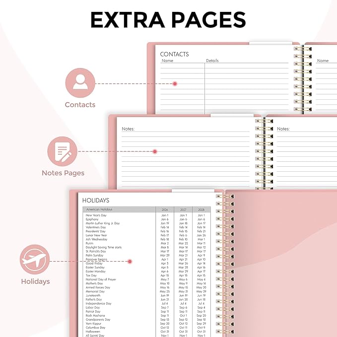 Planner 2026, 8.5" x 11" Monthly & Weekly Planner with Tabs, JAN - DEC 2026, Goal Setting & Time Management Organizer for Professionals & Students-Ruum Studio Home
