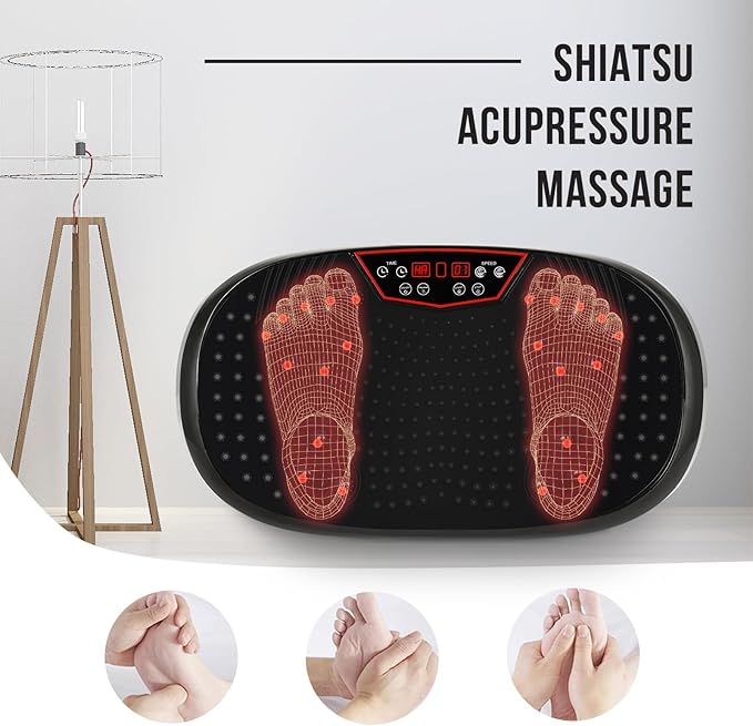 EILISON FitMax 3D XL Vibration Plate Exercise Machine - Whole Body Workout Vibration Platform w/Loop Bands - Lymphatic Drainage Machine for Weight Loss, Shaping, Wellness, Recovery-Ruum Studio Home
