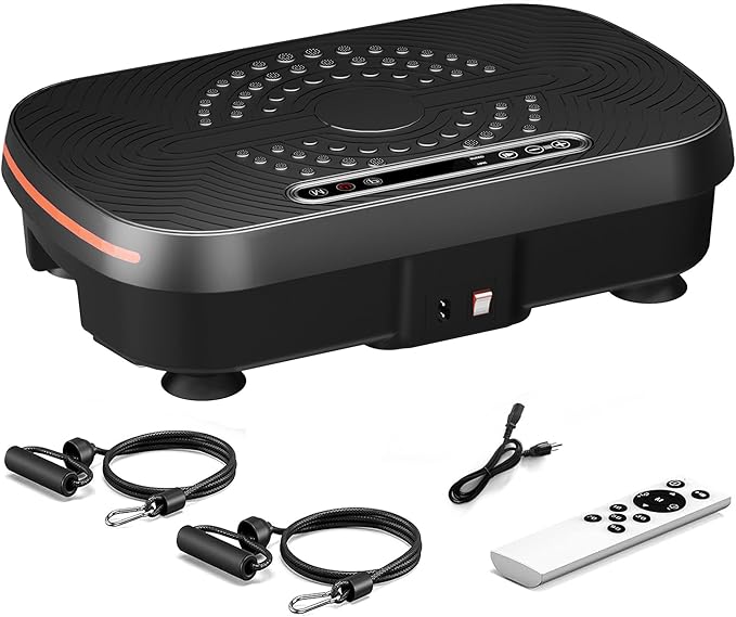 soges Vibration Plate Exercise Machine, Vibrating Exercise Equipment for Whole Body, Vibrate Plate for Home Fitness Workout, Weight Loss, Training-Ruum Studio Home
