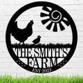 Personalized Chicken Farm Sign, Custom Chicken Coop Signs-Ruum Studio Home