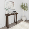Plank+Beam Solid Wood Console Table, 36 Inch, Sofa Table, Narrow Entryway Table for Hallway, Behind The Couch, Living Room, Foyer, Easy Assembly, Walnut-Ruum Studio Home