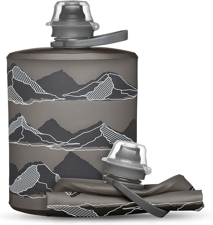 HydraPak Stow - Collapsible Backpacking Water Bottle (350ml, 500ml, 1L) - BPA Free, Ultra Light, Spill-Proof Twist Cap-Ruum Studio Home