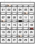 Loghot Classroom Accessories Closet Pocket Chart for Cell Phones Holder Wall Door Hanging Organizer (30 Pockets White)-Ruum Studio Home