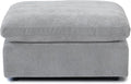 JACH Modular Ottoman Seater for Living Room, Cushion Covers Removable, Minimalist Comfy Footstool, Breathable Ottoman for Living Room Apartment (Light Grey)-Ruum Studio Home