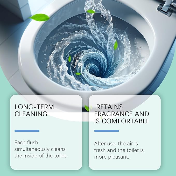 Krazy Toilet Bowl Cleaner, Crazy Klean Toilet Cleaner, Automatic Refreshes Toilets, Long-Lasting Cleane Fresh Scent, No Scrubbing Required (1)-Ruum Studio Home