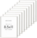 HAUS AND HUES 8.5 x 11 Picture Frame Set of 9 - Certificate Frames 8.5 X 11, 8.5x11 Picture Frame 8.5x11 Frame Natural Wood Frame (White Oak)-Ruum Studio Home