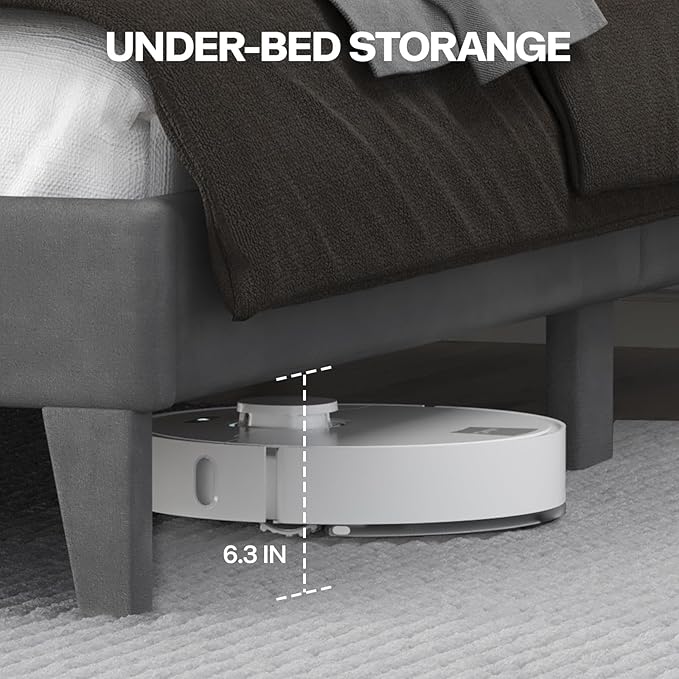 King Size Bed Frame with LED Lights, Upholstered Bed Frame with Wingback Diamond Tufted Headboard, Wood Slats Support, Noise-Free, Easy Assembly, No Box Spring Needed, Grey-Ruum Studio Home