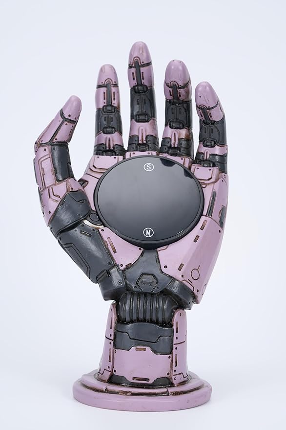 Cyberpunk Mechanical Hand Digital Alarm Clock, Steampunk Resin Statue, Desk Decor-Ruum Studio Home