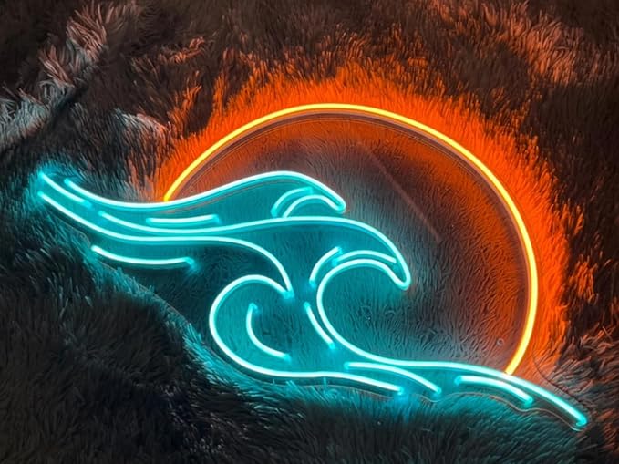 LED Decorative Lights USB Mountains Sunrise Sunset Led Neon Signs Home Decoration Wall Art Holiday Gift Brightness Adjustable 15.7''x15''-Ruum Studio Home
