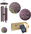 ASTARIN 36" Large Deep Tone Personalized Sympathy Wind Chimes, Memorial Wind Chime for Loss of Mother Father Loved One, Bereavement Gifts Decor Outdoor Patio Garden Graveyard-Ruum Studio Home
