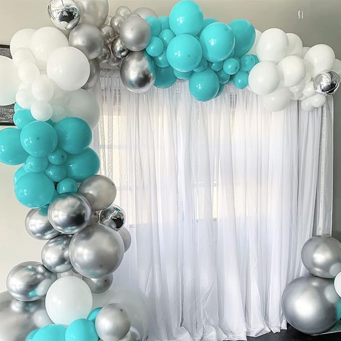 130pcs Teal Balloons Different Sizes 18" 12" 10" 5" Turquoise Blue Balloons for Boys Girls Baby Shower Wedding Anniversary Graduation Engagements Birthday Party Decorations-Ruum Studio Home