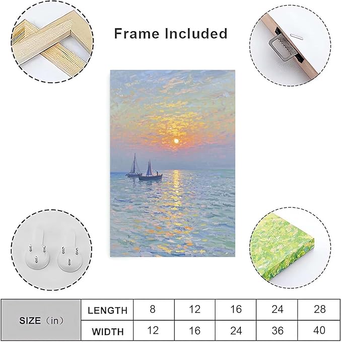 Coastal sailboat scenery poster art decor ocean nautical room decor beautiful sailboat seascape decor suitable for beach villa-Ruum Studio Home