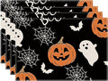 XCHI Boo Spooky Ghost Pumpkin Halloween Placemats Set of 4 Table Mats Table Decorations 12x18 Inch-Ruum Studio Home