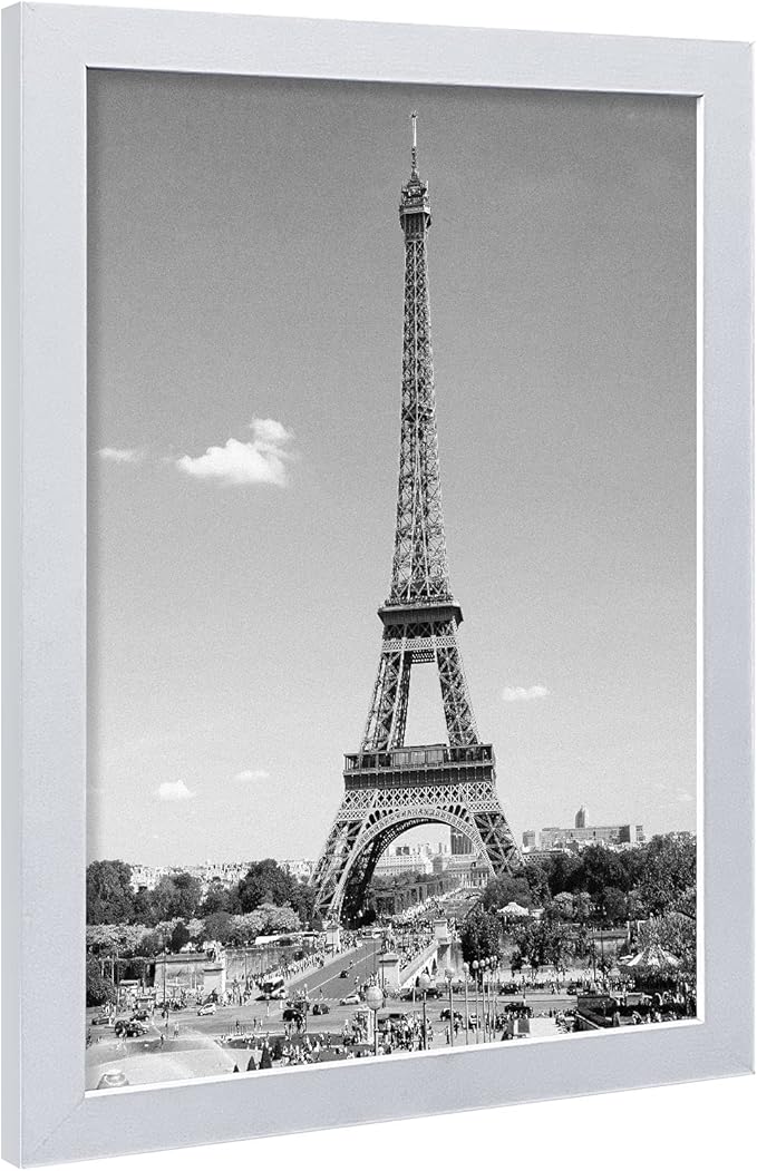 VCK Poster Frames 13x19 White 3 Pack, Solid Wood Picture Frames for Wall Mounting Hanging Art and Puzzle Frame-Ruum Studio Home