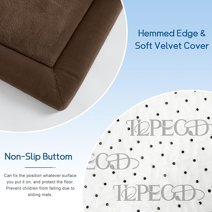 Baby Play Mat for Floor Tummy Time Mat Nursery Rug Muscle Mat Area Rug Playroom Rug Tatami Mat 9'2"x6'7" Memory Foam 1.3" Thick Crawling Mat for Babies,Toddlers, Infants, Kids,Floor Mat,Coffee-Ruum Studio Home