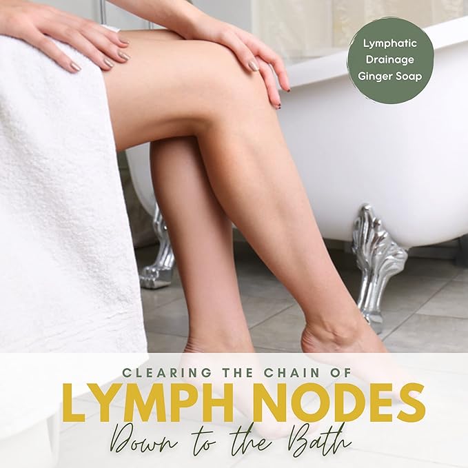 Ginger Soap Lymphatic Drainage Pack 6 - Anti-Cellulite Skin Tightening - Natural Ingredients Detox Soaps for Deep Clean Shower, Detoxification, Rejuvenating-Ruum Studio Home