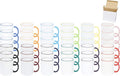 11oz White Ceramic Sublimation Coffee Mug in White Gift Box,12 Mixed Colors Banded, Case of 36-Ruum Studio Home