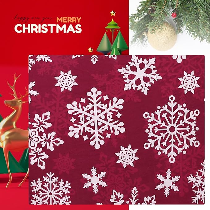 H.VERSAILTEX Christmas Sofa Slipcover Fleece Stretch Couch Cushion Cover Furniture Protector Seat Cushion Snowflakes Sofa Cover for Christmas (1 Piece Armchair Cushion Covers, Snowflakes)-Ruum Studio Home