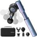 RENPHO Massage Gun with Adjustable Angles and Extension Handle, Handheld Percussion Muscle Massager Deep Tissue with Portable Carry Case for Men Women, Extend 2-Ruum Studio Home