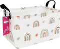 Rectangular Storage Basket Fabric Organizer Bin for Toys,Books,Clothes,Gifts,Pets-Perfect for Home,Office,Nursery,Dorm,Shelf(Rec-Star Rainbow )-Ruum Studio Home