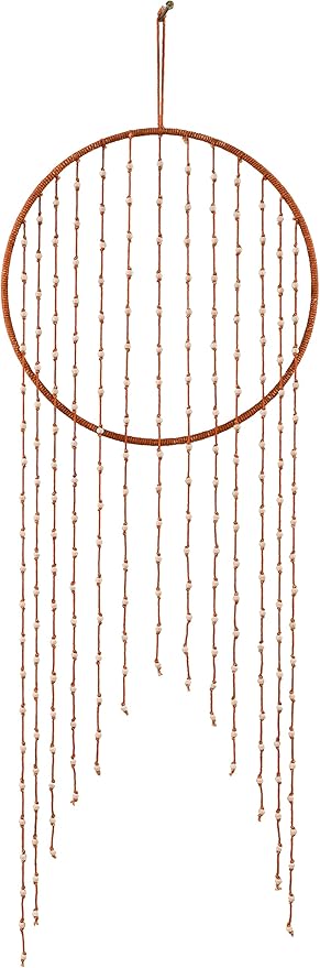Mark&Day Wall Art, Wiesmath Bohemian Farmhouse Burnt Orange Macrame Tapestry Wall Hanging for Living Room, Bedroom, Office or Kitchen (30"H x 12"W)-Ruum Studio Home