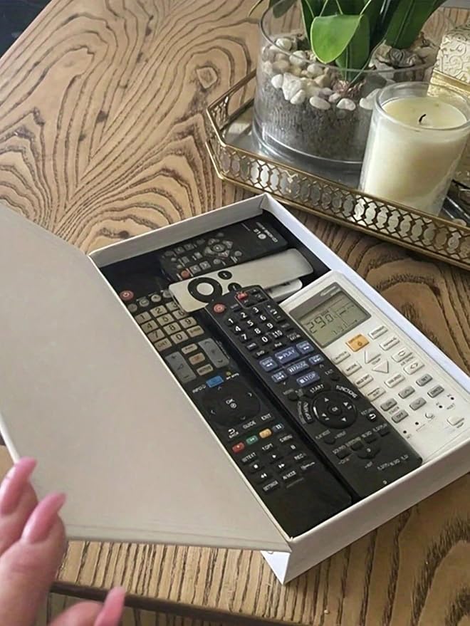 Decorative Storage Book Box – Hidden Storage for Remote Controls, Keys, and Small Items – Elegant Home Decor for Living Room, Bedroom, Coffee Table – Modern Style Faux Book Organizer (Pairs)-Ruum Studio Home