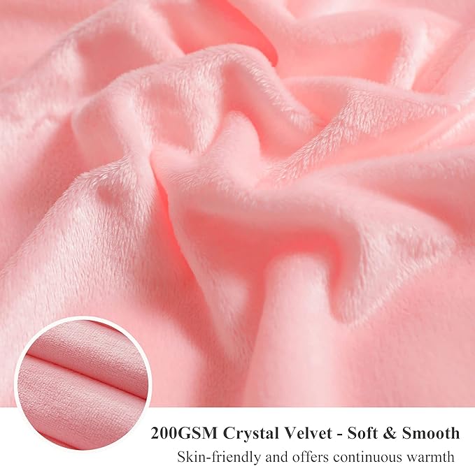 XeGe Fluffy Faux Fur Throw, Pink Luxurious 50x60 Shaggy Blanket, Warm Soft Fuzzy Couch Throw for Girls, Furry Lap Blanket for Sofa Bed Office Lightweight, Pink-Ruum Studio Home