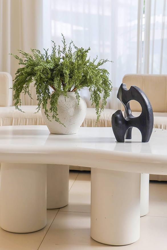 MISSPIN 12 Pcs 22.3 Inches Artificial Christmas Cypress Branches, DIY Crafts Faux Branches for Xmas Indoor Outdoor Home Decor-Ruum Studio Home