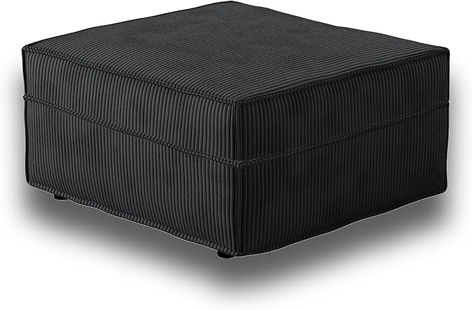 HOOOWOOO Modular Sectional Sofa Couch,Matching Free Combination Cloud Couch Ottoman Chair(Black Corduroy)-Ruum Studio Home